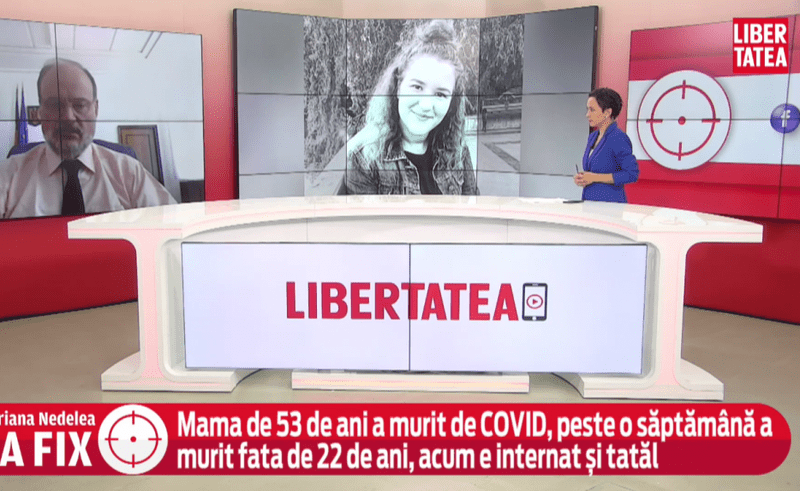 VIDEO Adriana Nedelea LA FIX / Filmarea și apelurile audio ale Andreei, fata de 22 de ani care a murit de COVID după ce DSP a ignorat-o