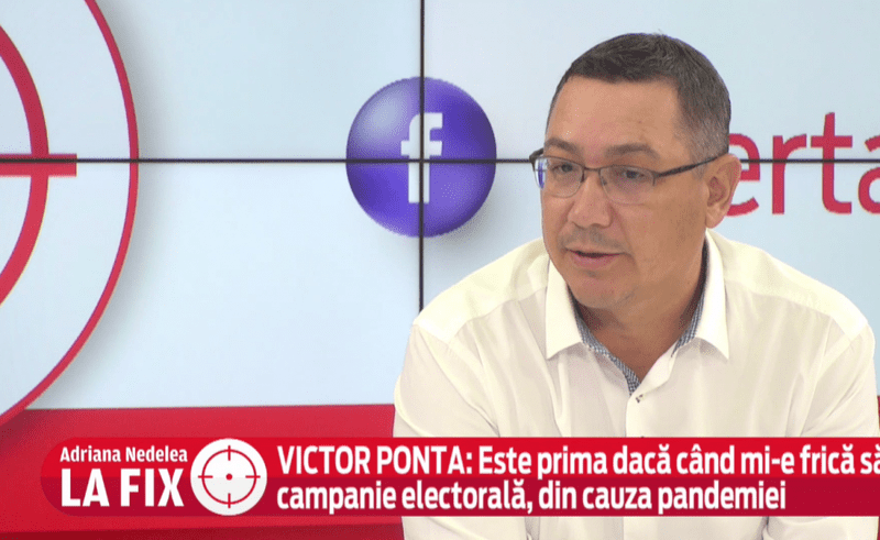 VIDEO Adriana Nedelea LA FIX | Victor Ponta: ”Pentru prima dată, mă tem să merg în campanie. Daciana mi-a spus să mă mut în septembrie, nu vrea să pun în pericol copiii şi părinţii”