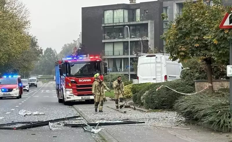 VIDEO Doi muncitori români au aruncat în aer din greșeală apartamentul pe care abia începuseră să-l renoveze, în Belgia, și au fost grav răniți
