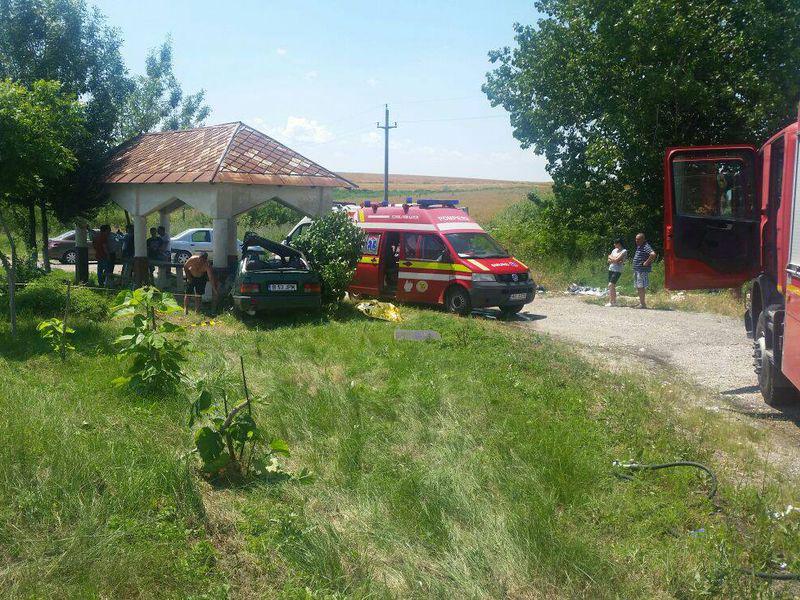 Grav Accident In Naipu Județul Giurgiu șoferul Unei Mașini A
