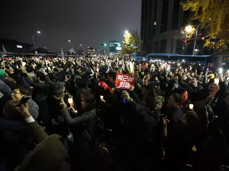 Proteste în Coreea de Sud. Oamenii cer demisia președintei