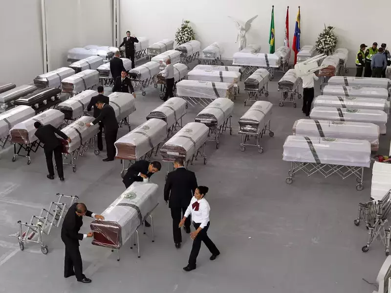 Repatriation of Chapecoense plane crash victims to Brazil