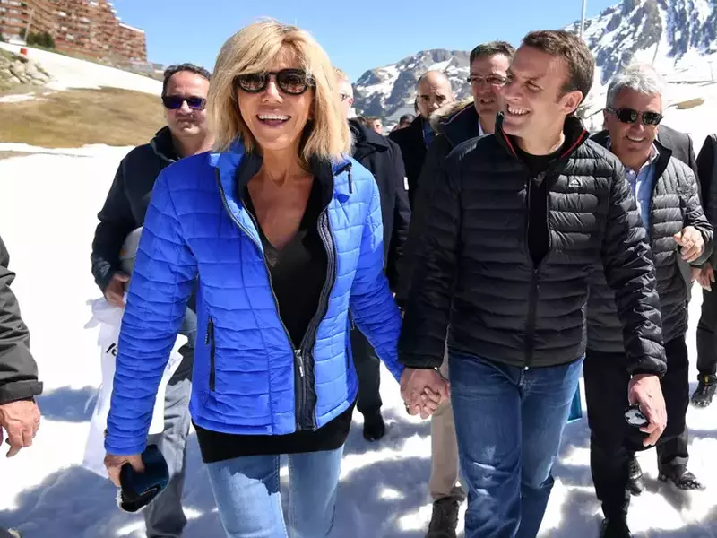 French presidential election campain in Bagneres de Bigorre