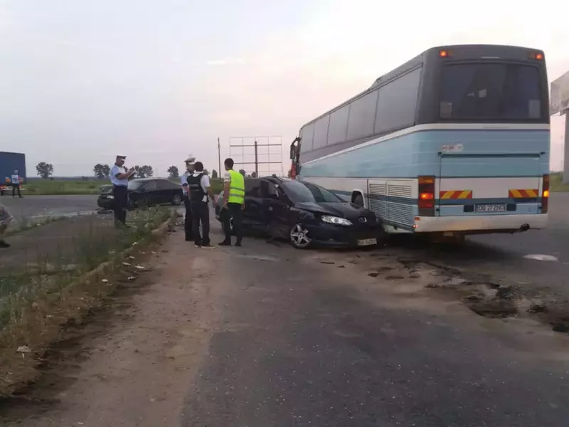 Autocar cu 41 de copii, implicat într-un accident pe DN1 (1)