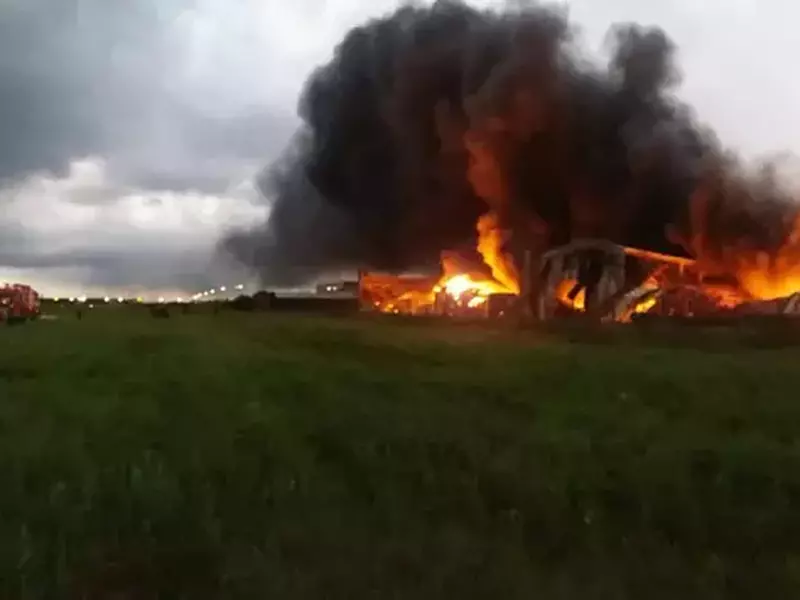 incendiu depozit balotesti