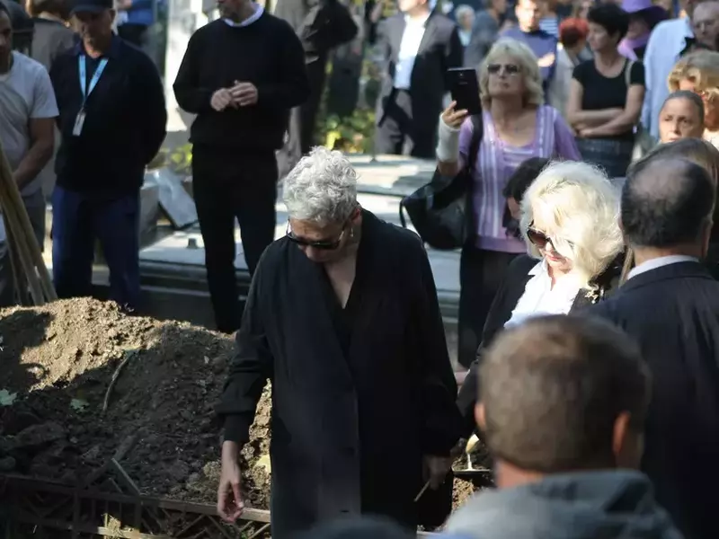 VIDEO/Actrița Olga Tudorache, înmormântată la Cimitirul Bellu din Capitală