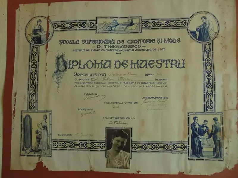 diploma croitorie mama