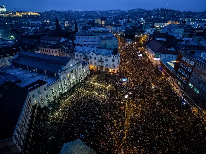 Proteste de amploare în Slovacia