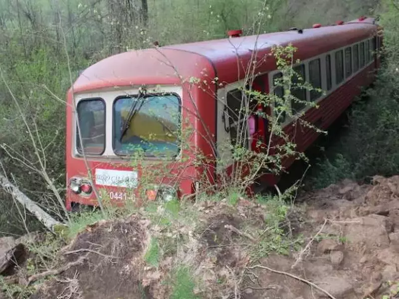 Un tren de pasageri a deraiat în Caraș-Severin (7)