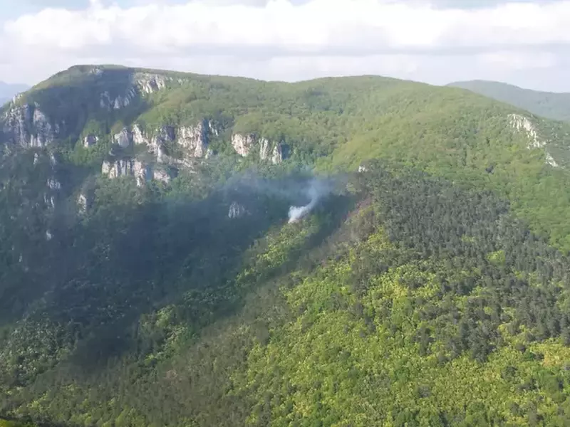 Incendiul din Parcul Național Domogled - Valea Cernei, ziua 6, sub Cod galben de vânt