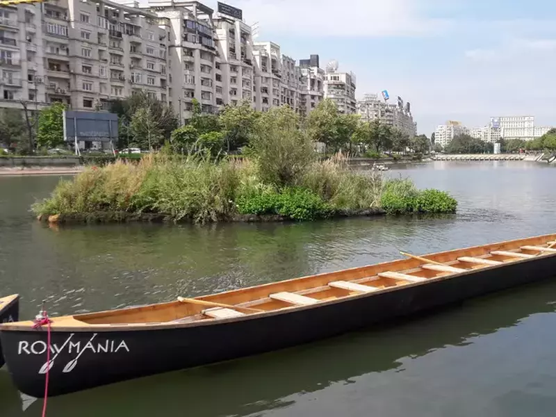 Concurs de vâslit în canotcă, pe malul Dâmboviței (2)
