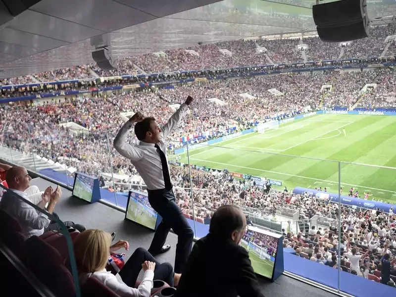 Cum a celebrat preşedintele francez Emmanuel Macron victoria Franței