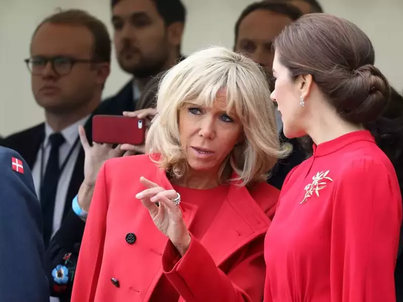 Prințesa Mary a Danemarcei și Brigitte Macron