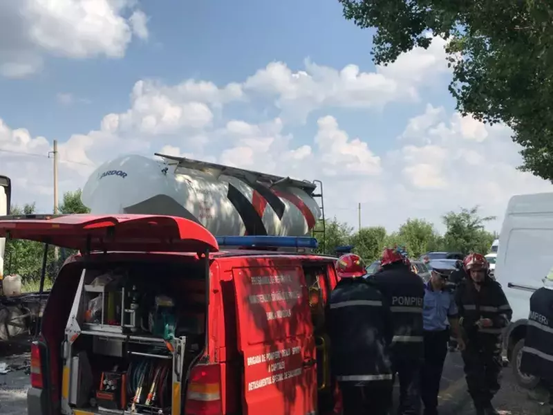 Trafic blocat pe șoseaua de centură din București din cauza unui accident (1)