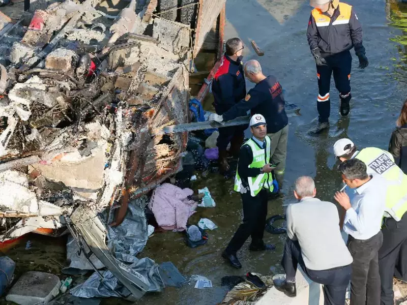 Migrant bus accident in Turkey