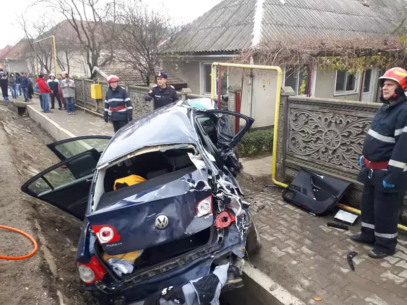 Accident înfiorător pe DN7, în județul Hunedoara (1)