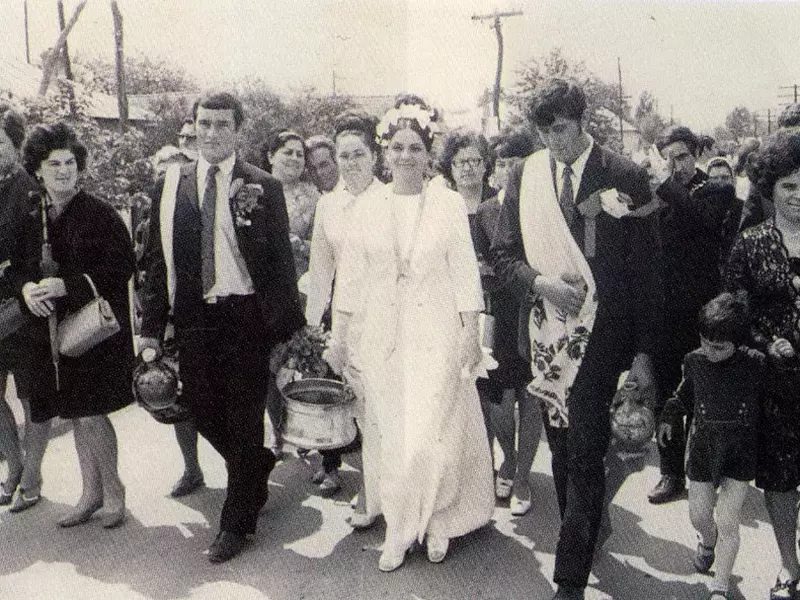 Ionel Prodan, la nunta din 1972, de la Dăbuleni