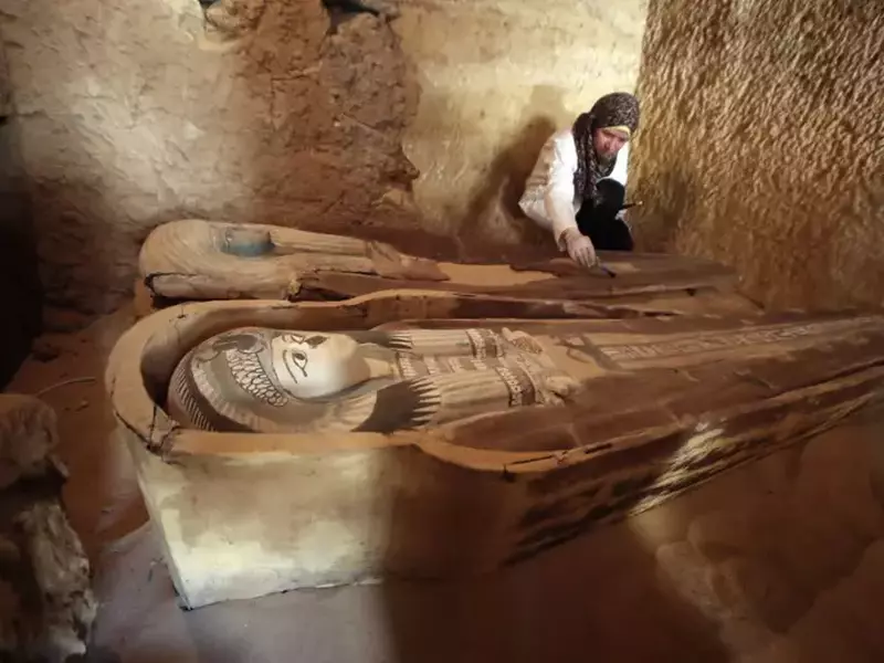Part of an Old Kingdom cemetery discovered in Giza