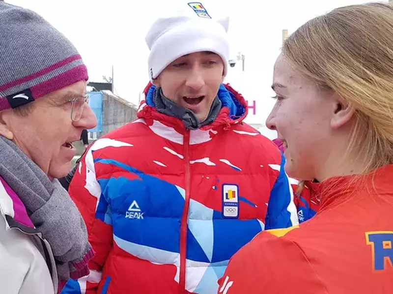 portiva a fost urmărită și apoi felicitată pentru performanța realizată atât de Thomas Bach, președintele Comitetului Internațional Olimpic (CIO), de Octavian Morariu, membru în Comitetul Executiv al CIO, cât și de brașoveanul Mihai Covaliu, președintele Comitetului Olimpic și Sportiv Român (COSR)