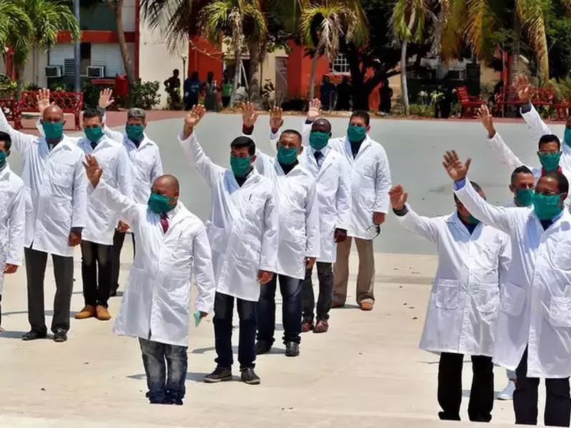 Cuban doctors travel to Italy to help fight pandemic