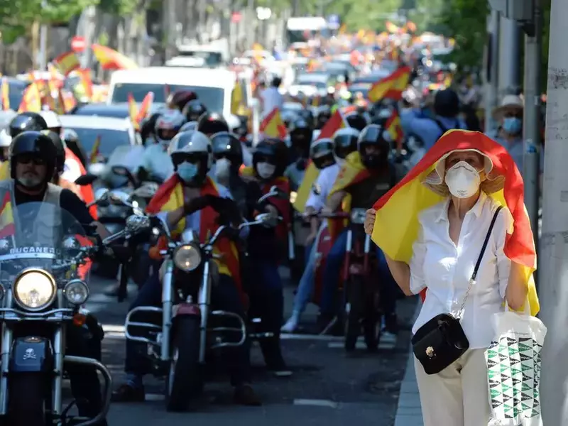 Vehicle convoy protest against central government on covid-19 handling