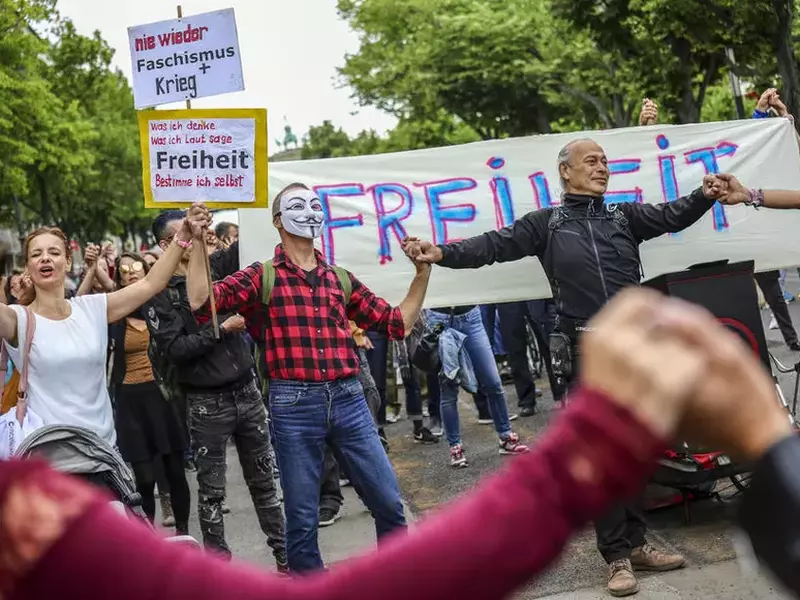Proteste pe bulevardul Unter den Linden