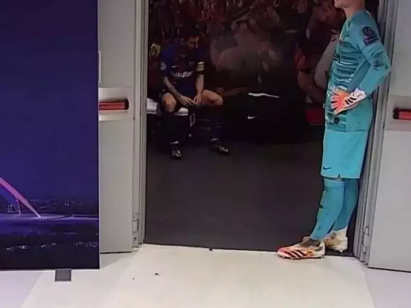 La pauză, Messi a suferit pe banca de la vestiare. Părea că nu mai e nimic de făcut.