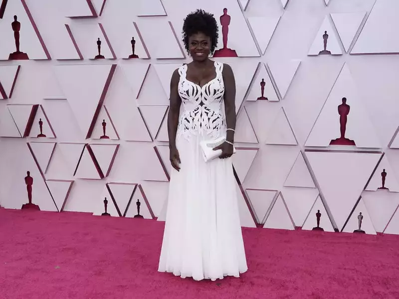 Actrița Viola Davis, nominalizată la categoria cea mai bună actriță în rol principal pentru interpretarea din Ma Raineys Black Bottom