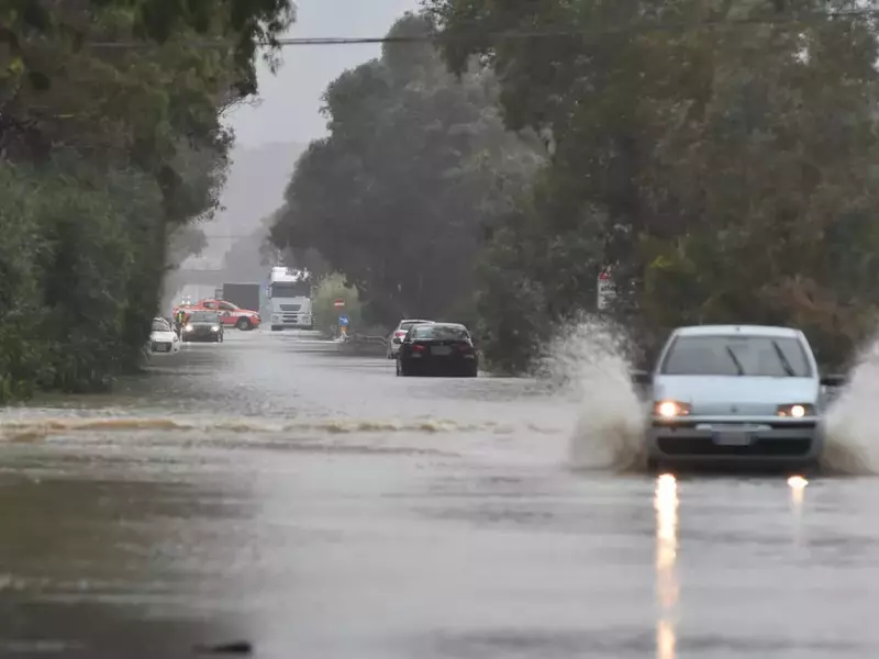 Bad weather in Catania