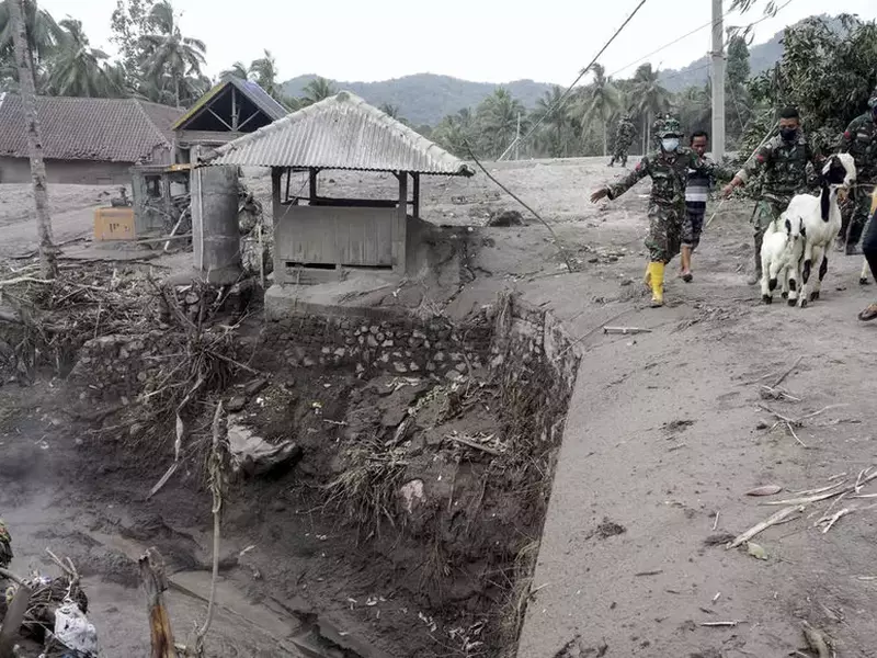 Semeru volcano eruption aftermath