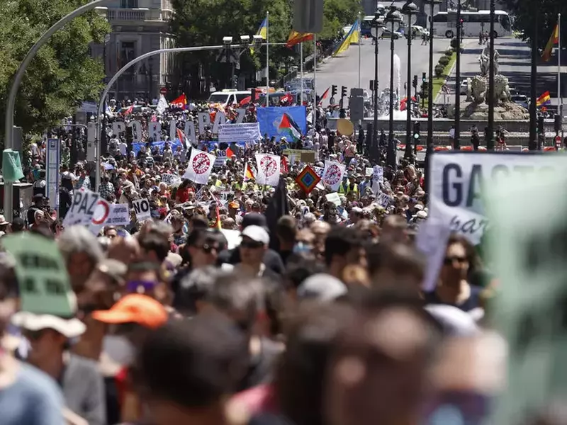 Anti-NATO protest in Madrid
