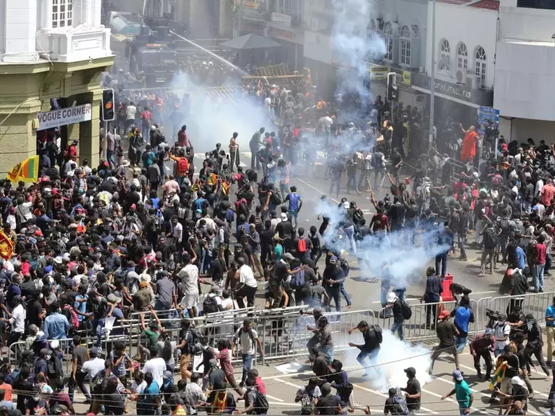 Anti-government protests rock Sri Lankan capital