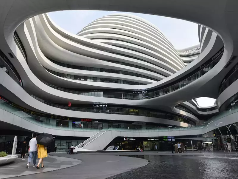 Galaxy SOHO shopping center in Beijing, China – 25 Jul 2021