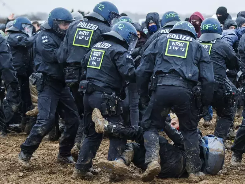 Demonstration against demolition of German village Luetzerath