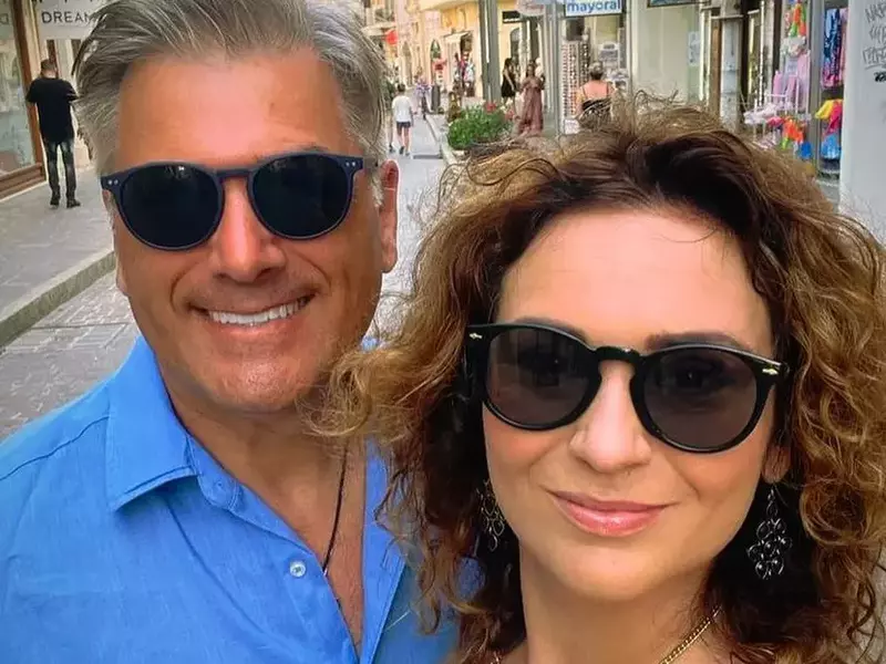 Mircea Radu și soția sa