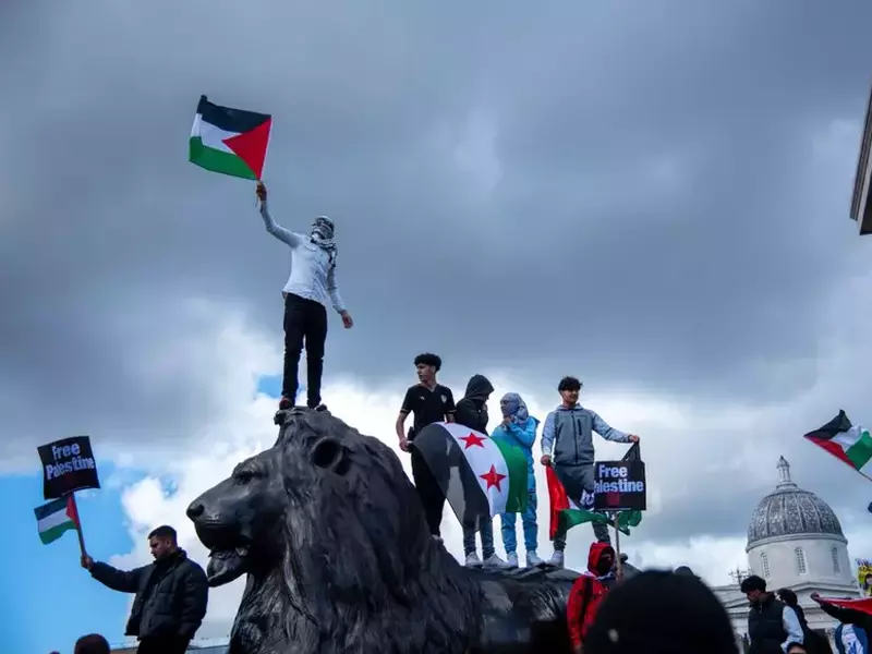 National Demonstration – March For Palestine Protest in London – 14 Oct 2023