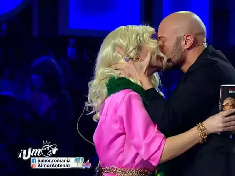 Anca Dinicu și Mihai Bendeac sărut