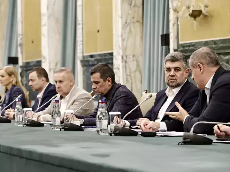 Fotografie de la negocierile din Palatul Victoria. Foto: Guvernul României