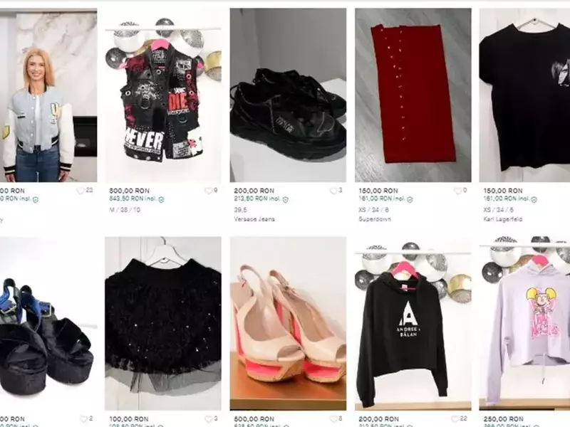 Andreea Bălan haine vinted