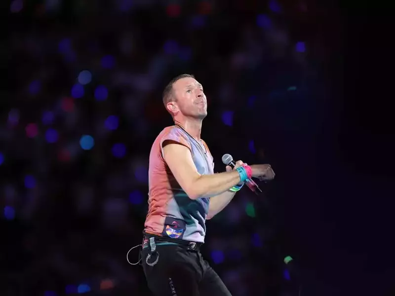 Chris Martin Concert Coldplay Arena Naționala Foto Dumitru Angelescu
