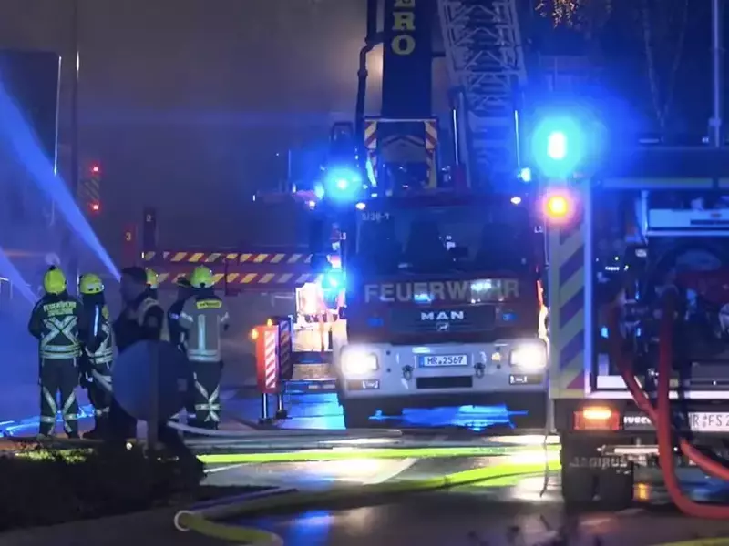 incendiu statie de pompieri Stadtallendorf FOTO X 2