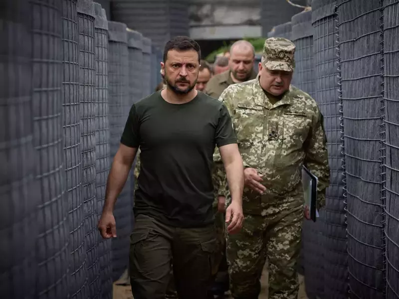 Zelenski in inspectie