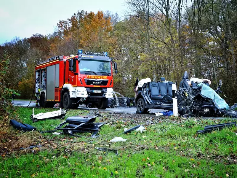 Accident în Germania. 6 oameni au murit. Foto Freiwillige Feuerwehr Ochtrup.