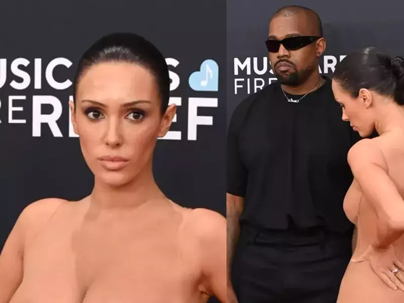 Bianca Censori în ținută transparentă la Grammy 2025 alături de Kanye West