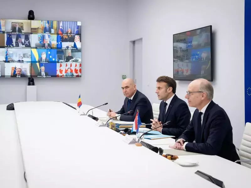 Ilie Bolojan și Emmanuel Macron la Paris. Foto: Administrația Prezidențială