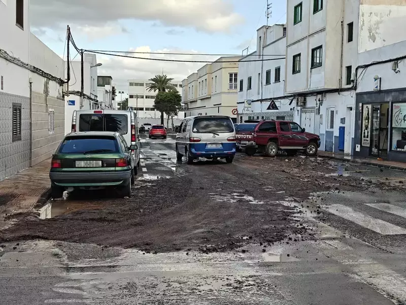 The Cabildo Of Lanzarote Registers More Than 300 Incidents Attended In The Last Afternoon After The Rainfall.