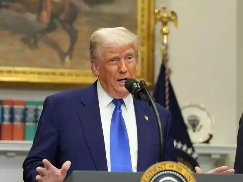 Donald Trump, într-o conferință de presă la Casa Albă Foto: Profimedia