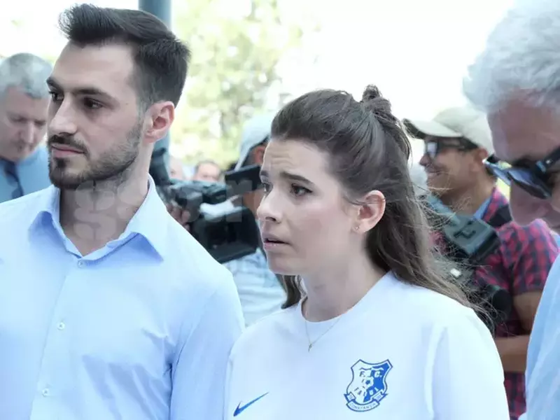 Kira Hagi și grecul Thomas Ferfelis sunt împreună de mai bine de un an. Foto: Gazeta Sporturilor