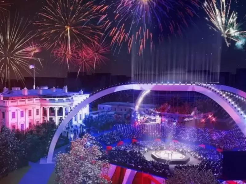 Imagini ale blockbusterului UFC organizat de Donald Trump la Casa Albă, pentru aniversarea a 250 de ani de SUA, 22 septembrie 2025