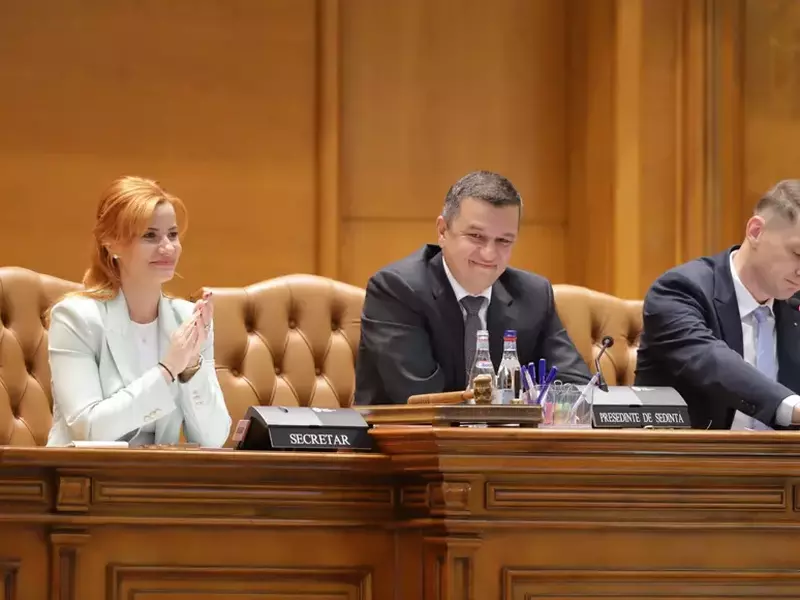 Sorin Grindeanu la motiunea de cenzura anti Bolojan FOTO Dumitru Angelescu